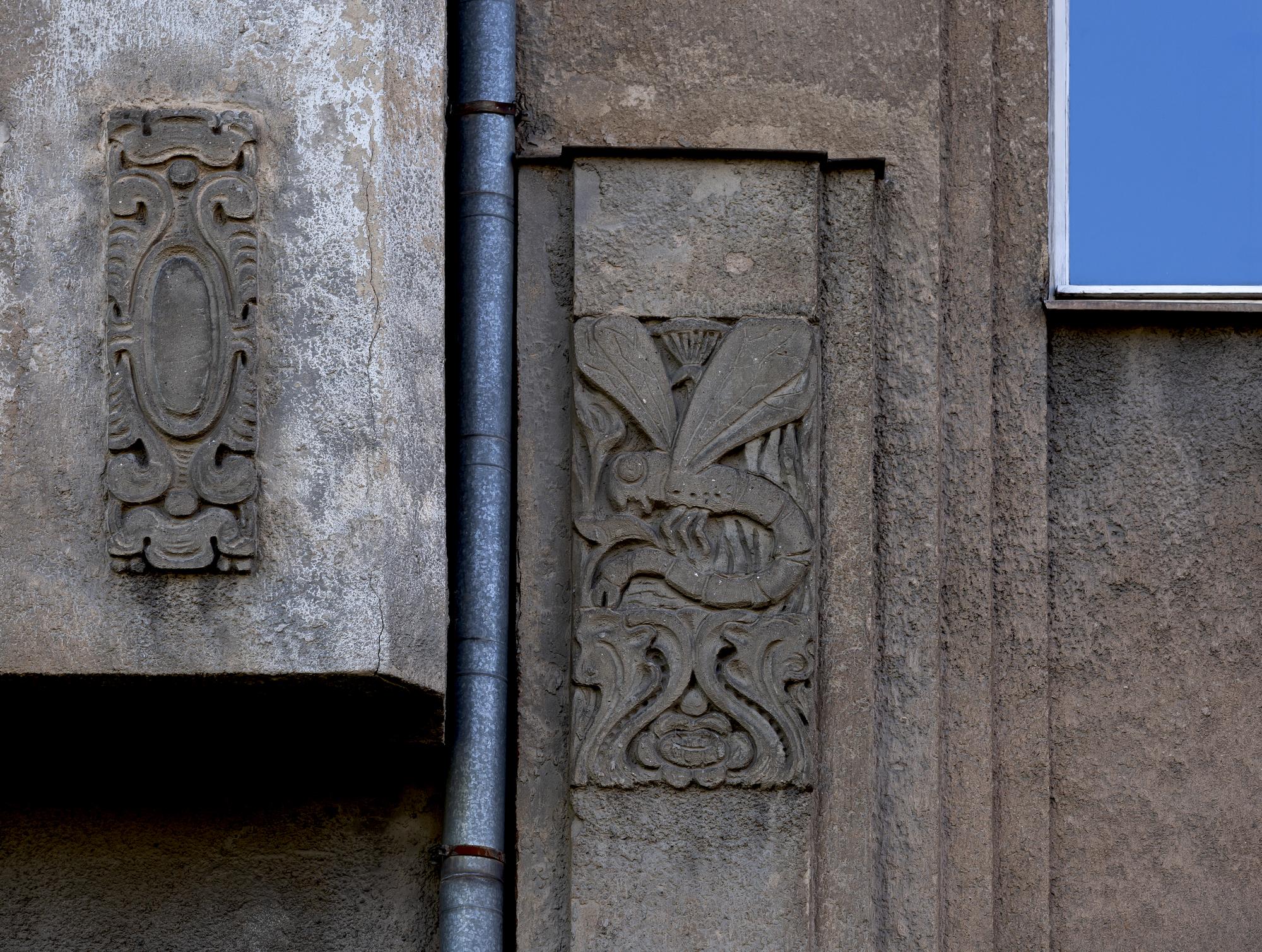 Detaliu arhitectural fațadă istorică