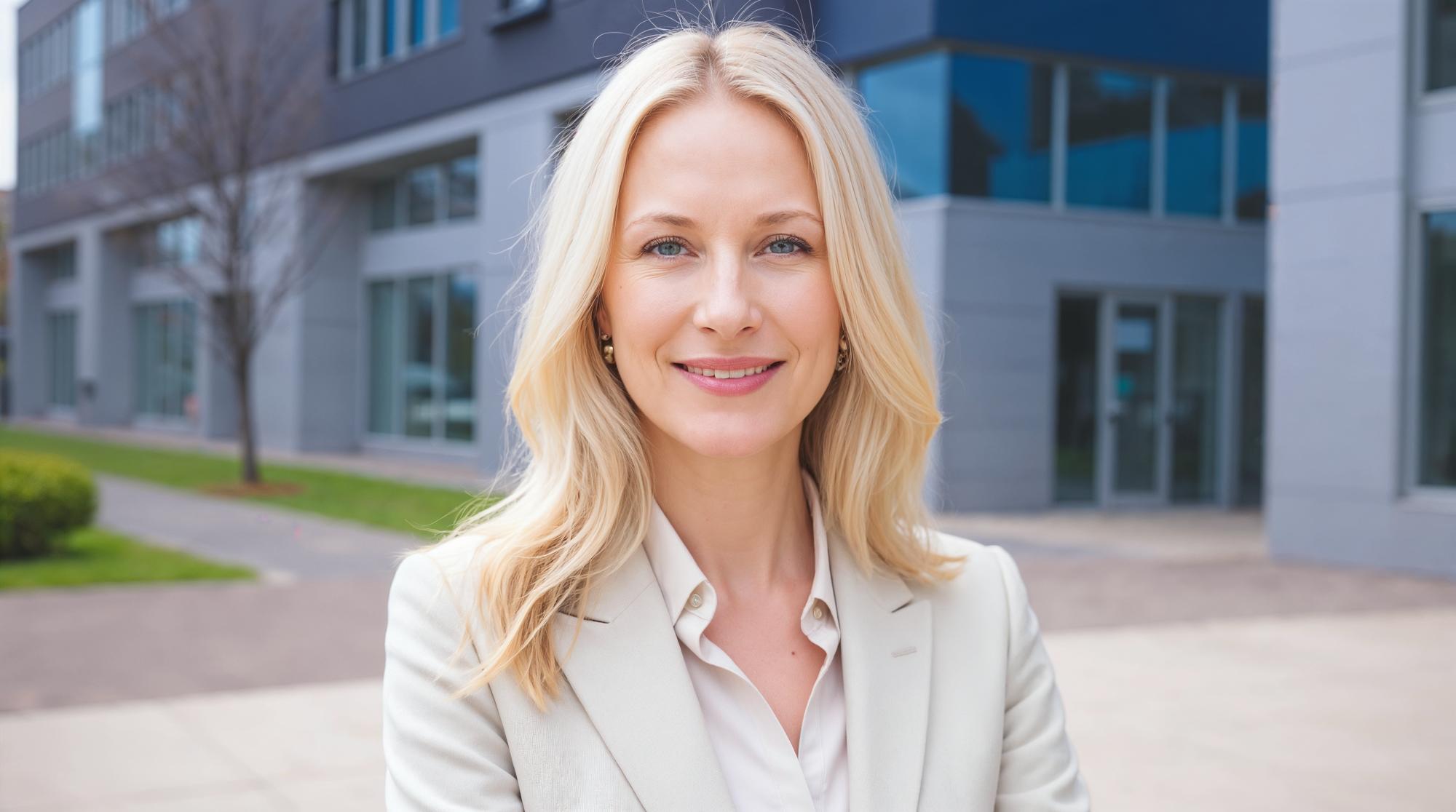Portret agent imobiliar — femeie